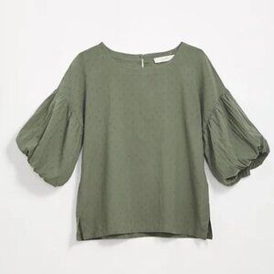 Ann Taylor Loft Balloon Sleeve Top